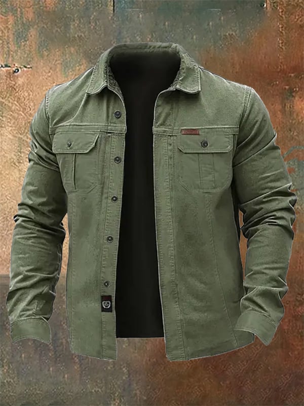 Men's Vintage Outdoor Multi-Pocket Jacket