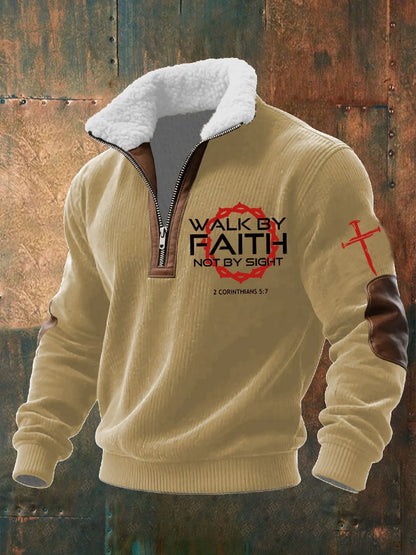 Men's Faith Textured Sweatshirt