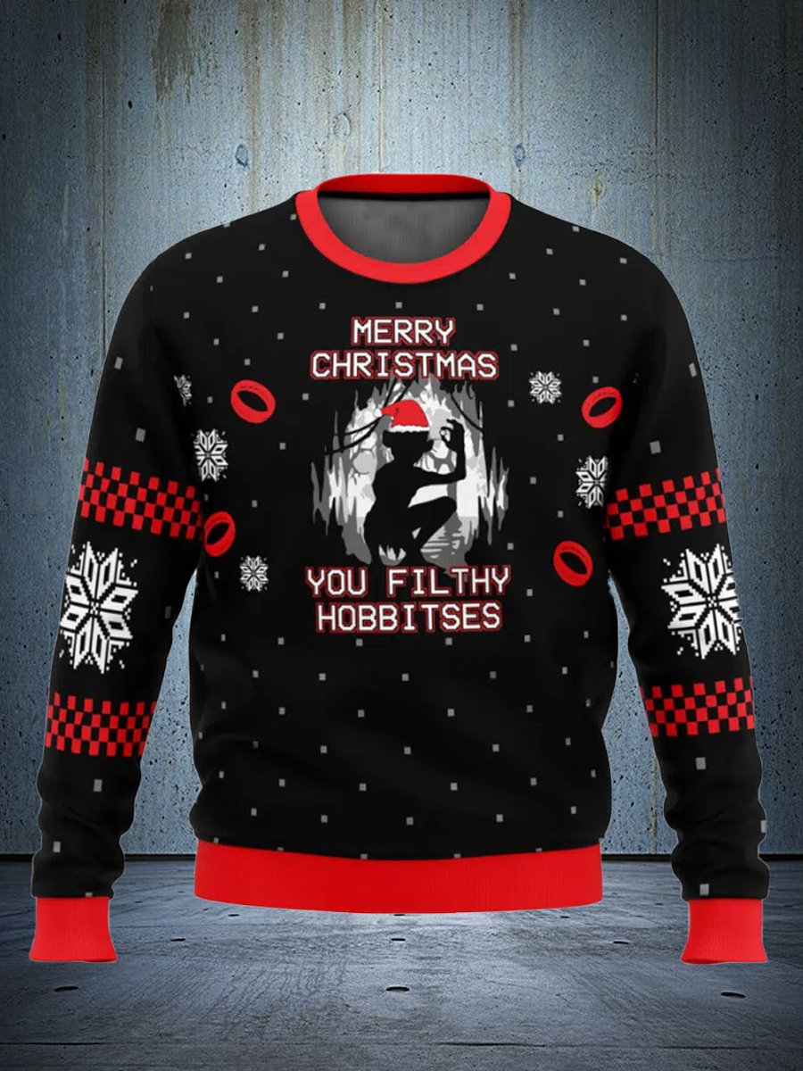 A funny yet ugly Christmas sweatshirt