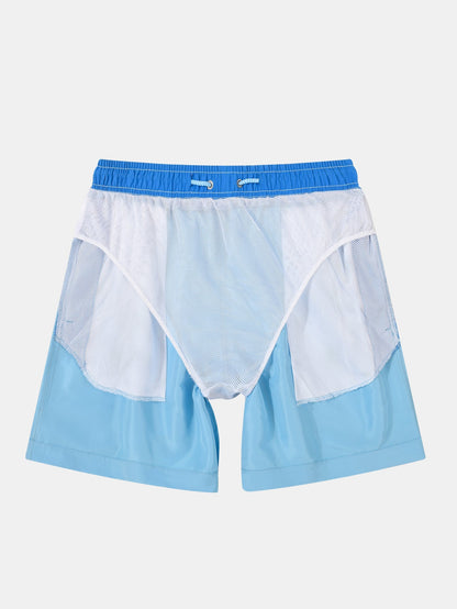 Contrast Waistband Swim Shorts
