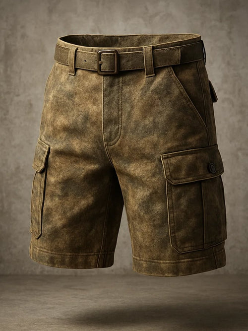 Men's Retro Outdoor Ripstop Multi-Purpose Cargo Shorts