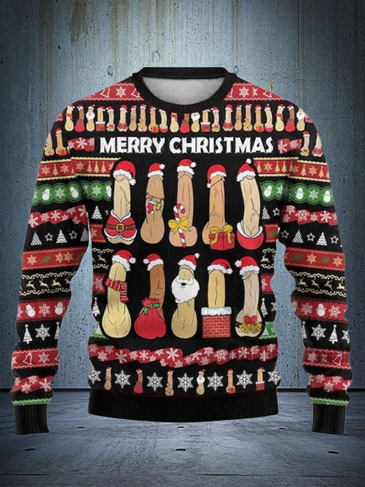 Funny, retro, and ugly Christmas sweater