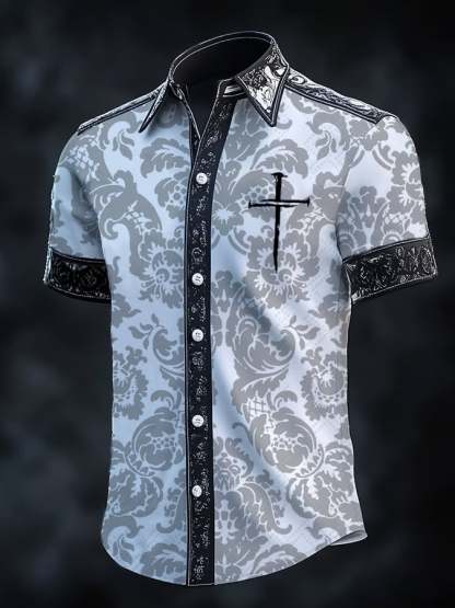 Men's Vintage Faith Dark Shirt