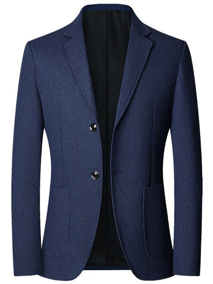 Men's Work Office Notched Collar Solid Regular Fit Blazer