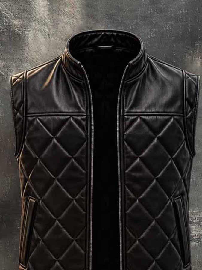 Men'S Vintage Leather Vest
