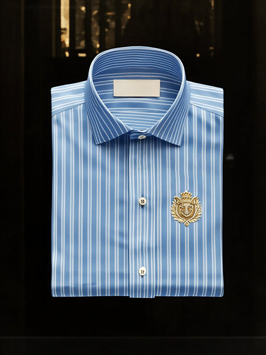 Men's Outdoor Casual Stripe Long Sleeve Shirt