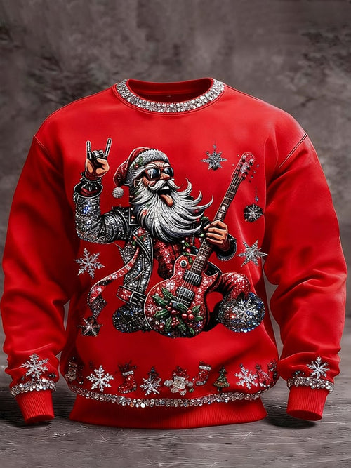 Men's Christmas Printed Pullover Sweatshirt