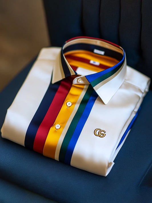 Men's Satin Luxe Long Sleeve Button Down Shirt
