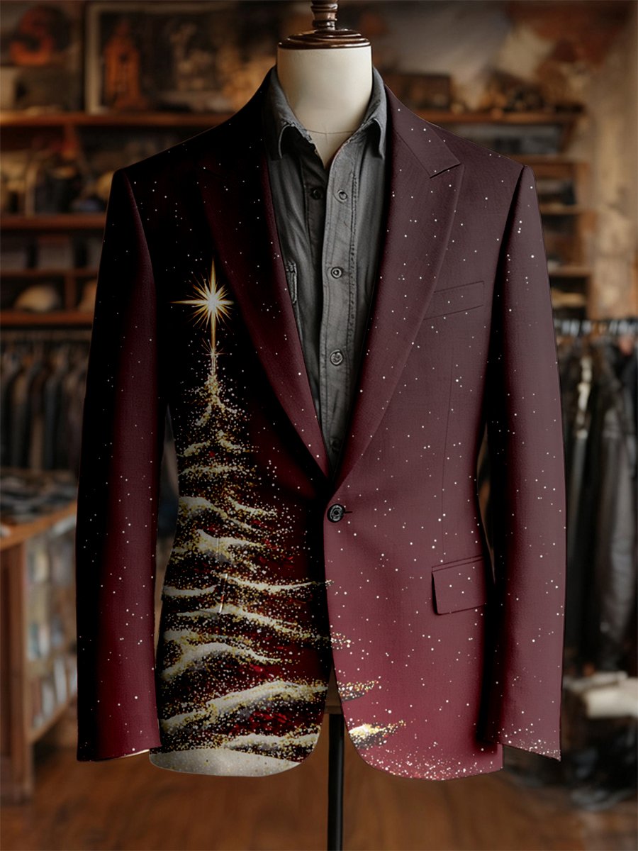 Men's Business Casual Christmas Suit Outerwear