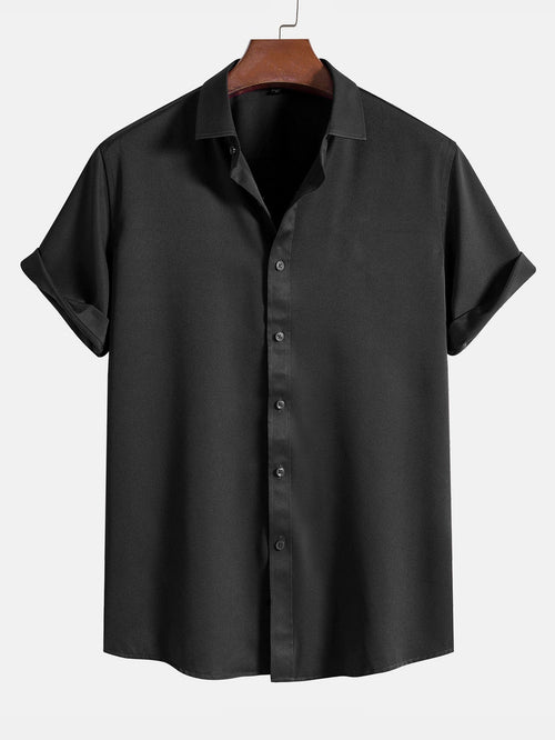 Solid Color Lapel Basic Shirts
