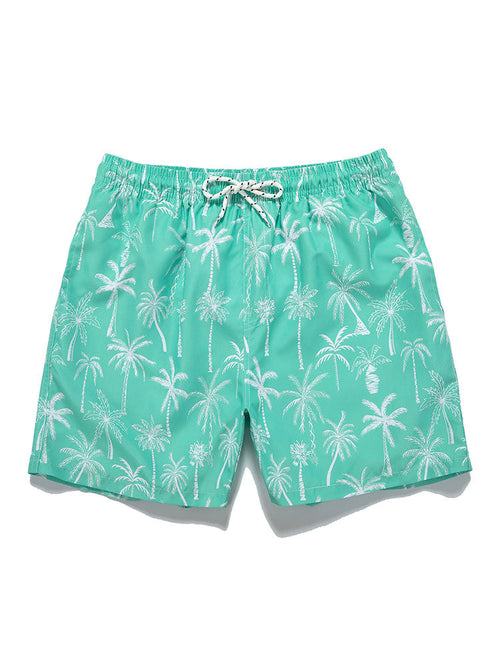 Palm Tree Print Swim Shorts