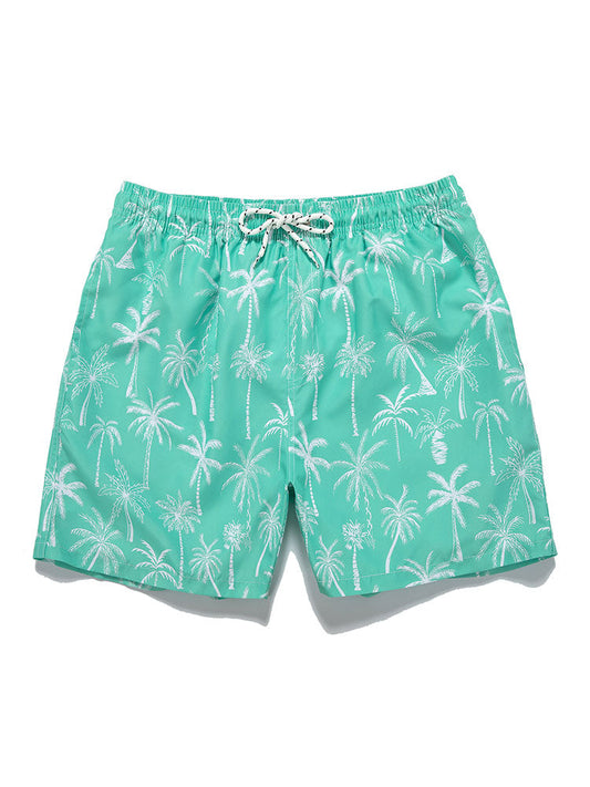 Palm Tree Print Swim Shorts