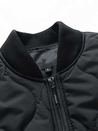 Men's Vintage Pleated Cotton Polar Fleece Patchwork Casual Cotton Jacket