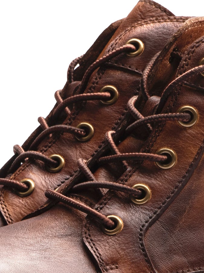 Men's Casual Retro American Flag Element High-Top Embroidered Retro Wide-Toe Western Cowboy Boots