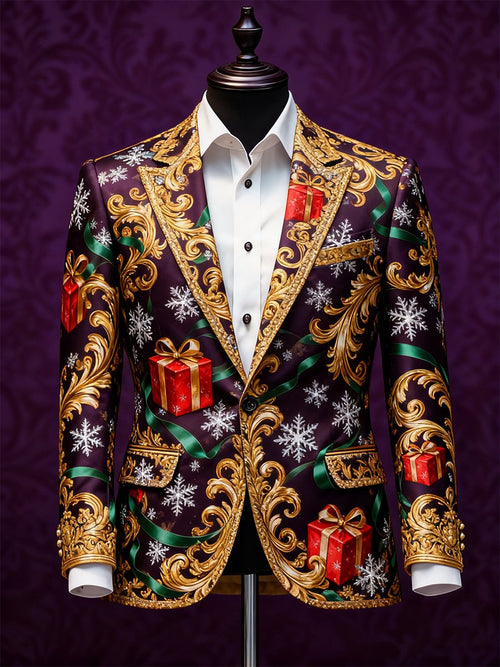 Men's Business Casual Christmas Suit Outerwear