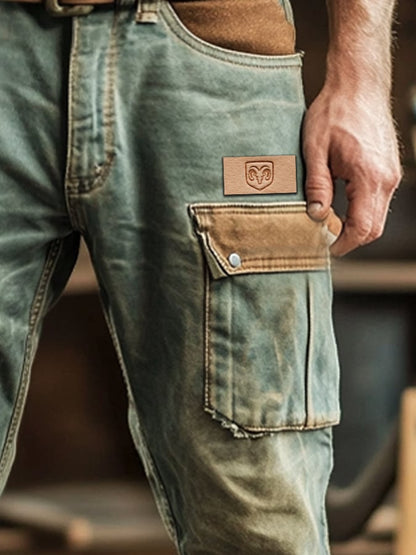 Men's Retro Outdoor Functional Overalls