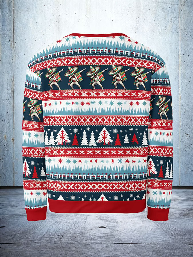 Men's Retro We Saw That Jesus & Santa Ugly Sweatshirt Printed Sweatshirt