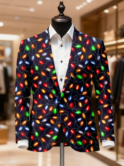 Men's Vintage Casual Christmas Party Blazer
