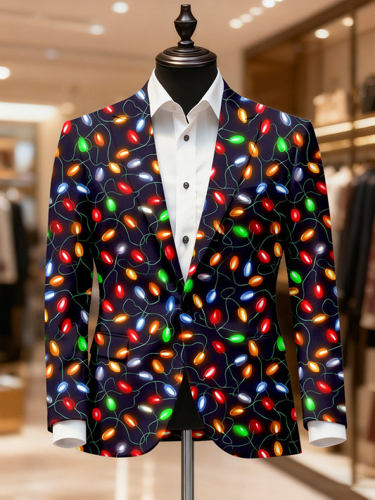 Men's Vintage Casual Christmas Party Blazer