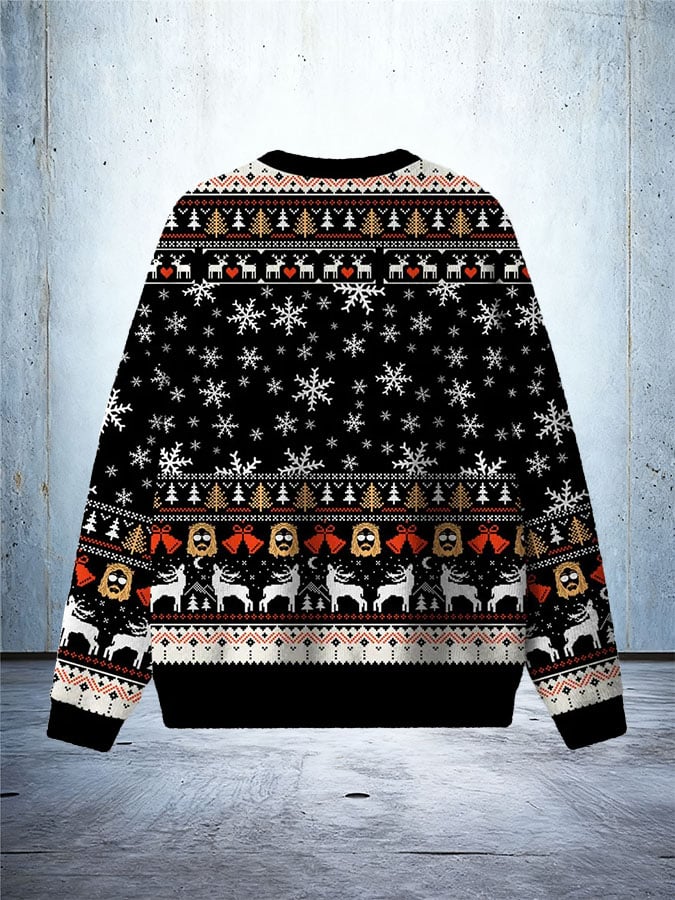 Men's Retro We Saw That Jesus & Santa Ugly Sweatshirt Printed Sweatshirt