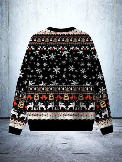 Men's Retro We Saw That Jesus & Santa Ugly Sweatshirt Printed Sweatshirt