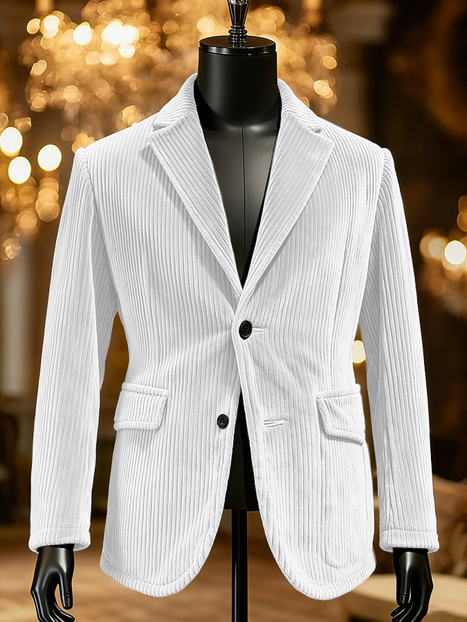 Men's Retro Single Breasted Gentleman's Business Casual Suit Jacket