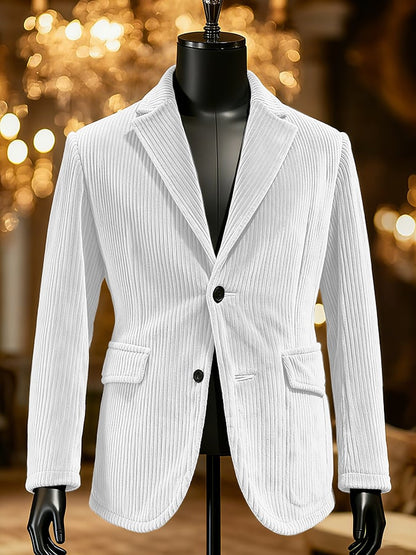 Men's Retro Single Breasted Gentleman's Business Casual Suit Jacket