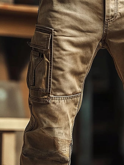 Men's Retro Outdoor Functional Overalls