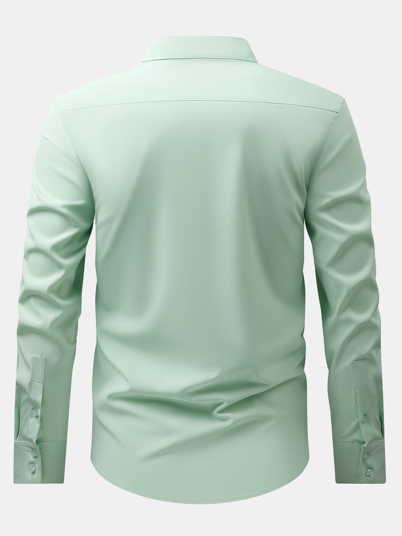 3 Pieces Non-Iron Hidden Placket Stand Collar Dress Shirt
