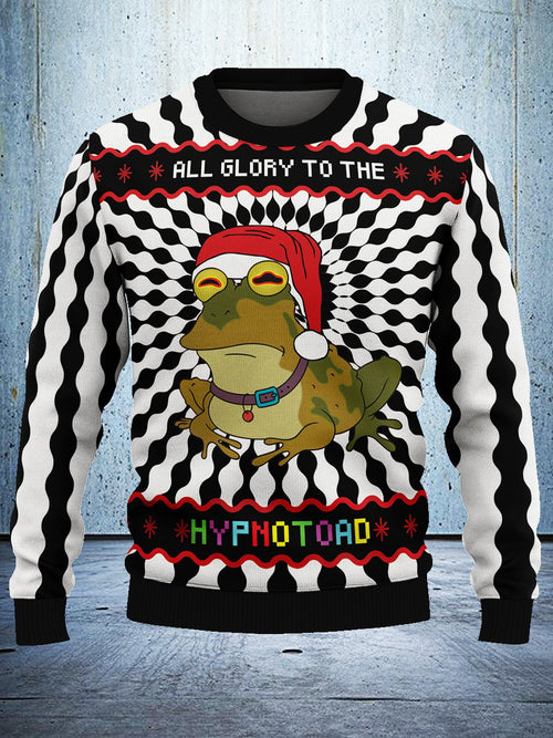 Funny Christmas Frog Ugly Sweatshirt