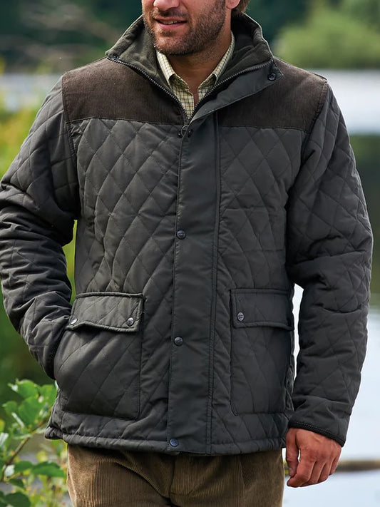 Men's Retro Pleated Cotton Casual Coat