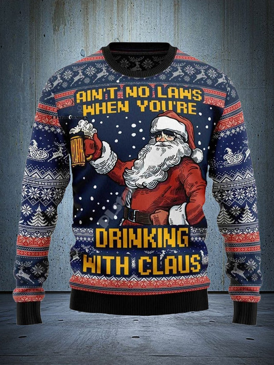 Funny Santa Claus Ugly Christmas Sweatshirt