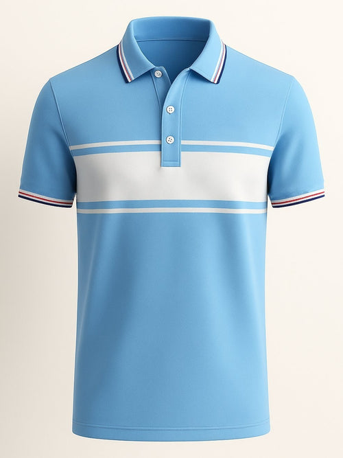 Men's Business Casual Button Short Sleeve Polo Shirt