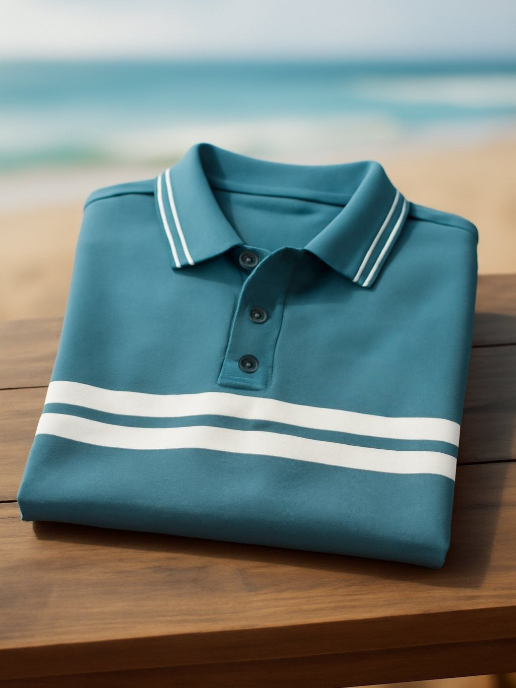 Men's Business Casual Button Short Sleeve Polo Shirt