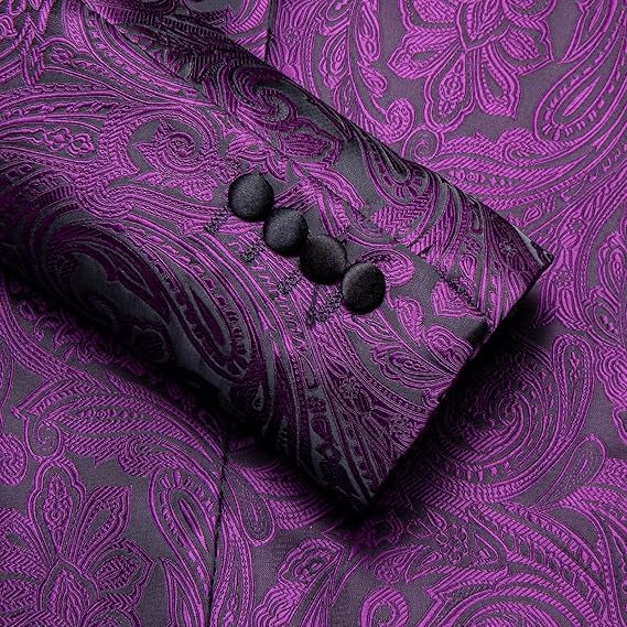 Men's Blazer One Button Shawl Lapel Tuxedo,Plum Purple