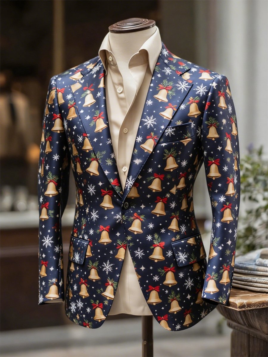 Men's Business Casual Christmas Suit Outerwear