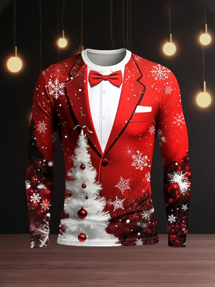 Christmas Men's Dress Long-Sleeve T-Shirt
