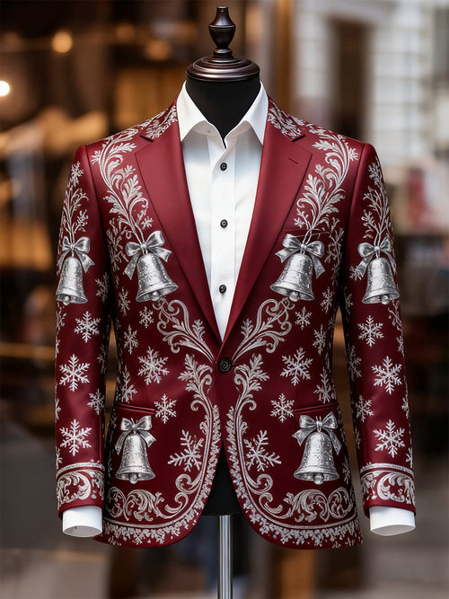 Men's Business Casual Christmas Suit Outerwear