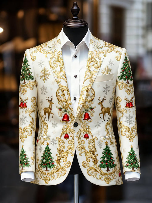 Men's Business Casual Christmas Suit Outerwear