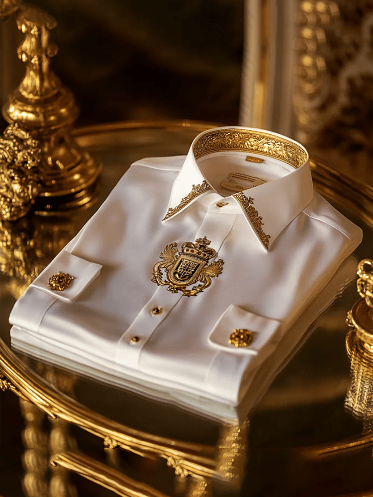 Men's Satin Luxe Long Sleeve Button Down Shirt