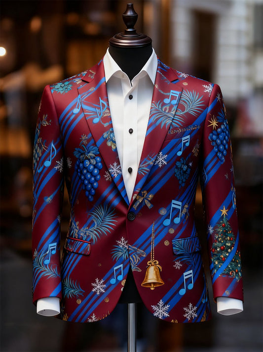 Men's Business Casual Christmas Suit Outerwear