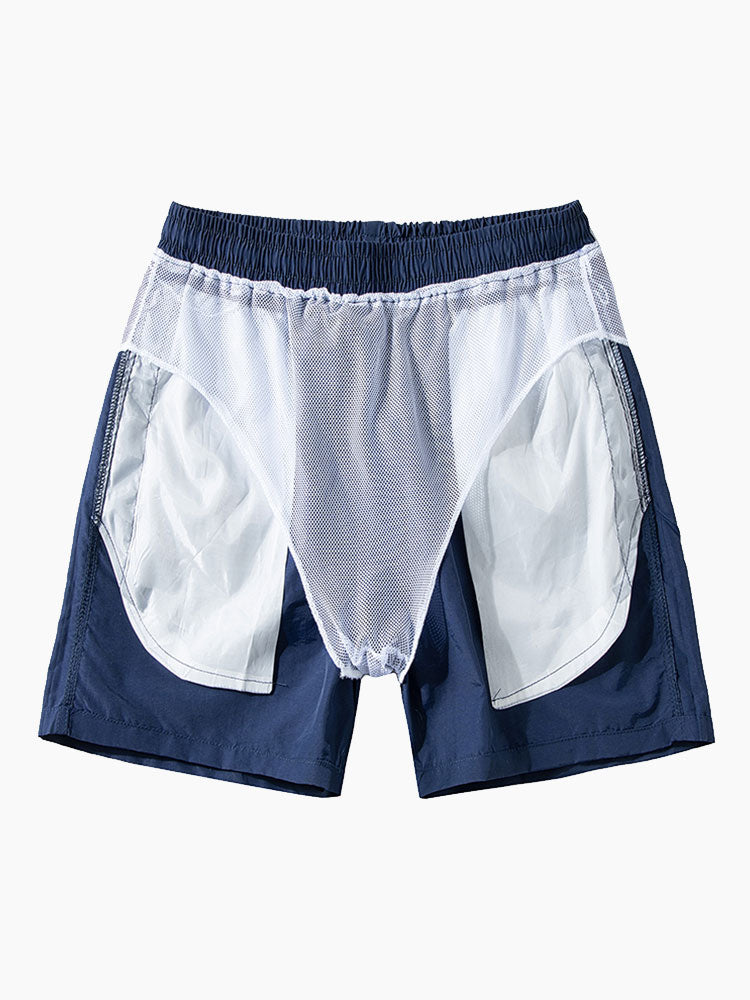 3 Pieces Man Mid Length Drawstring Swim Shorts