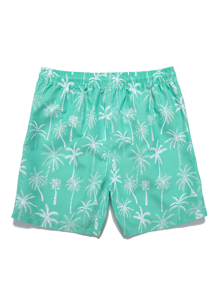 Palm Tree Print Swim Shorts