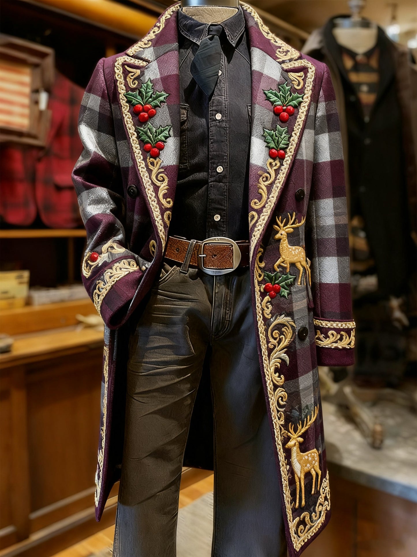Men's Vintage Christmas Party Casual Jacket