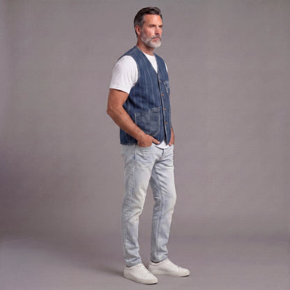 Men's Denim Vest