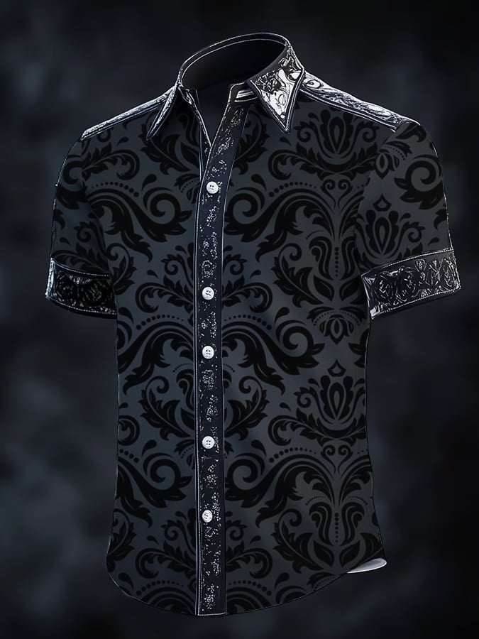 Men's Vintage Gothic Dark Shirt