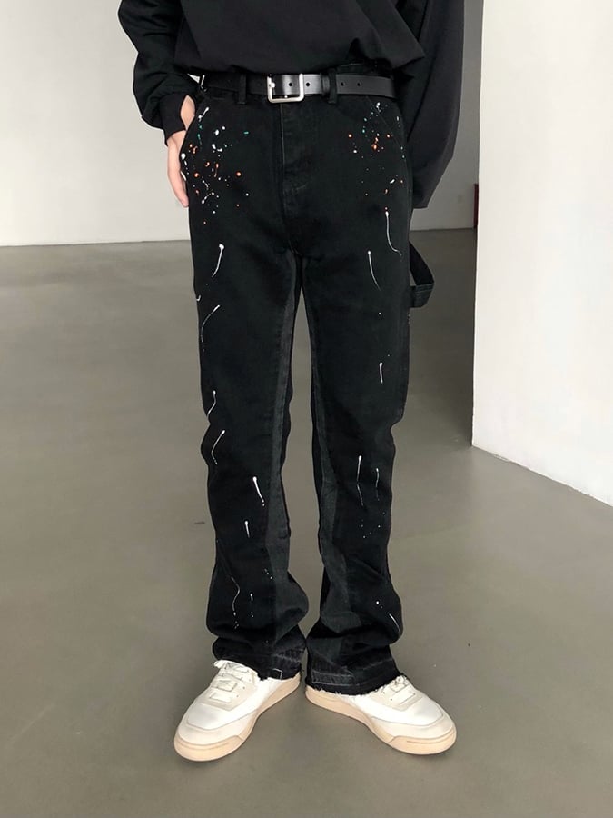 Men's Stylish Graffiti Ink Pants