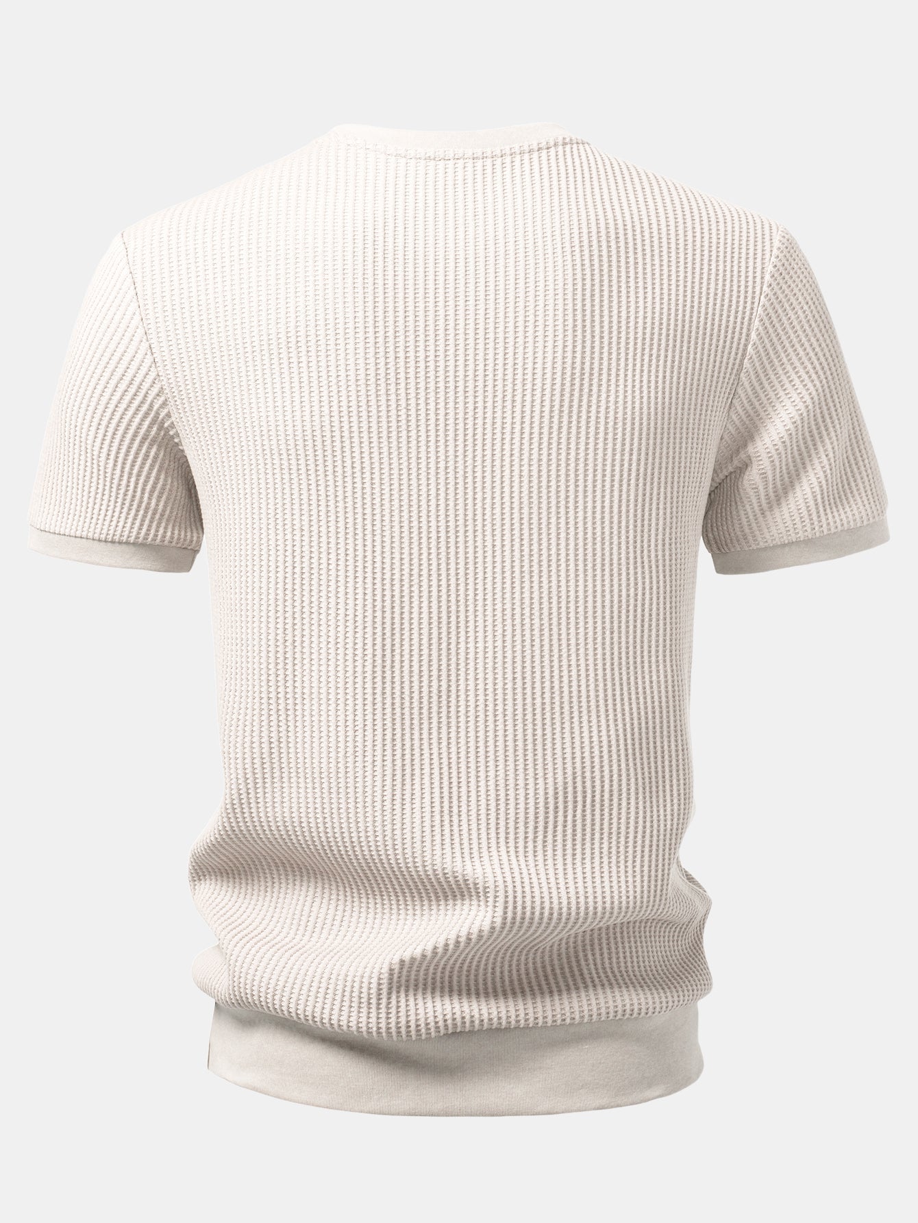Waffle Ribbed Hem T-Shirt