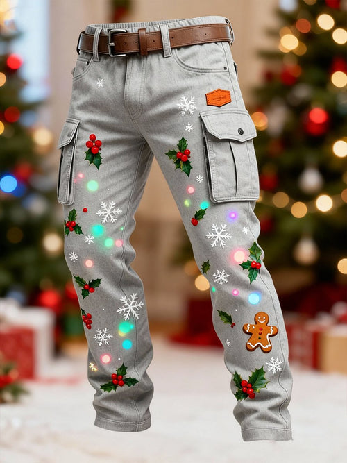 Men's Christmas Holly Trousers
