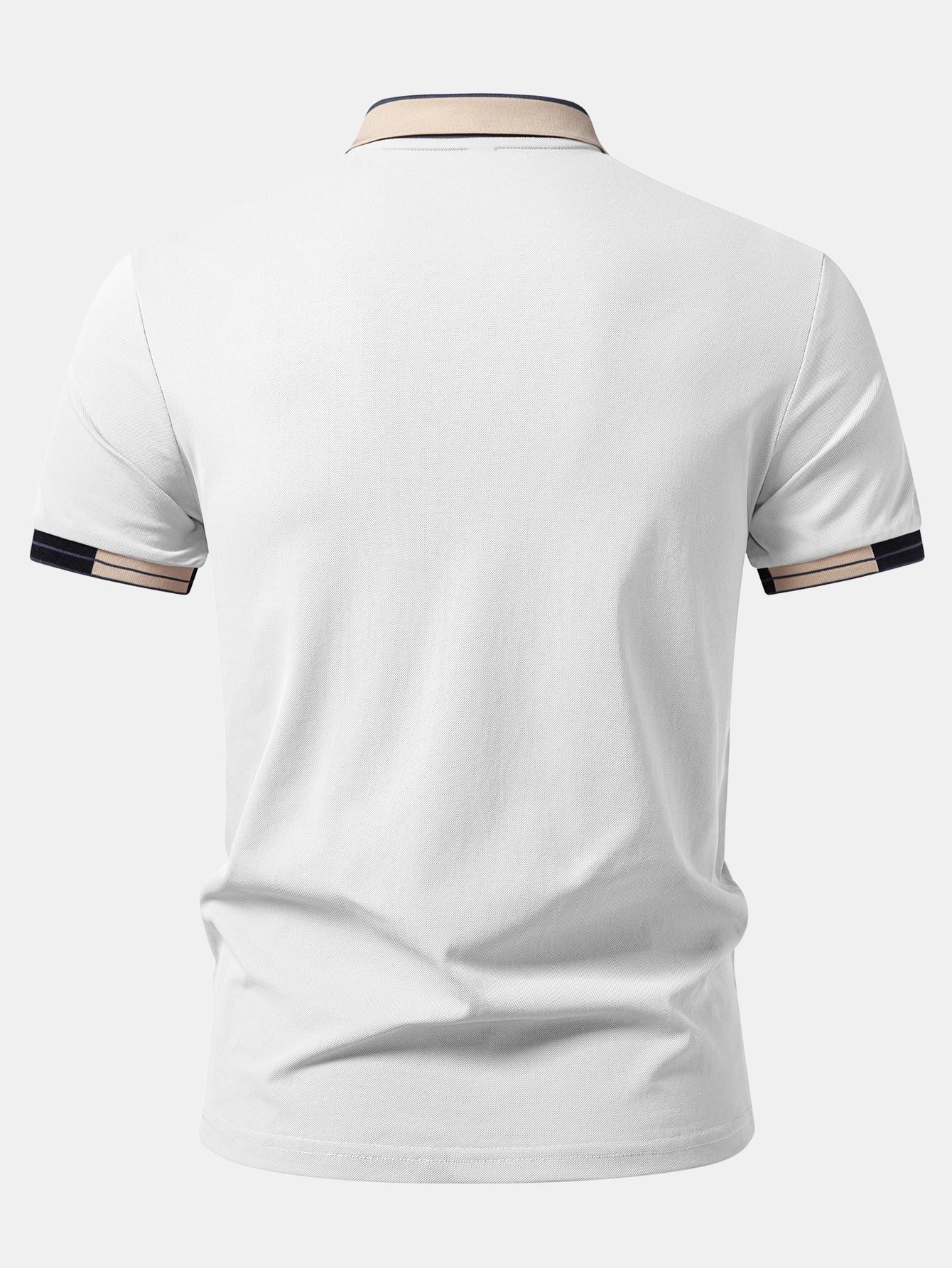 Milano Print Contrast Trim Polo